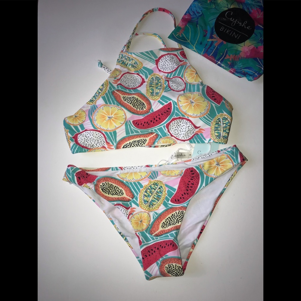 Cupshe Fruit Print Bikini Size Small